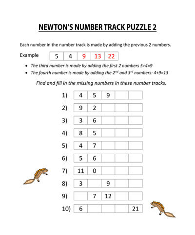 Number Track Puzzle Logic Game