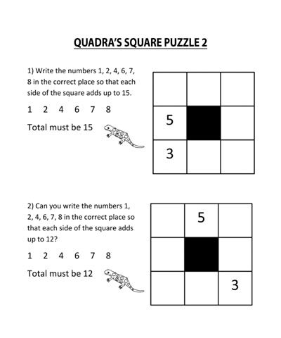 Square Puzzle Logic Game