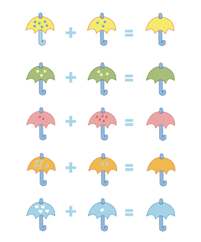 Umbrellas Addition Worksheet