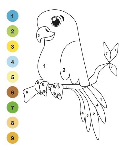 Nice Parrot Coloring Page