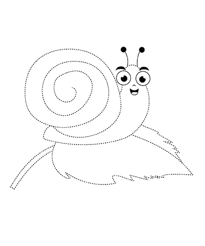 Dot to Dot Snail Worksheet