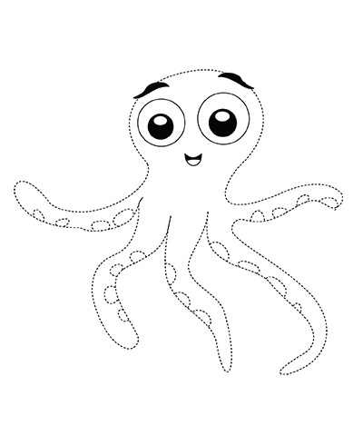 Dot To Dot Octopus Worksheet