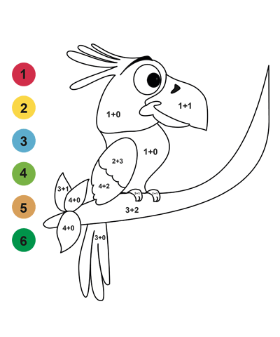 Big Parrot Coloring Page
