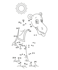 Dot to Dot Camel Worksheet: Free Download & Print