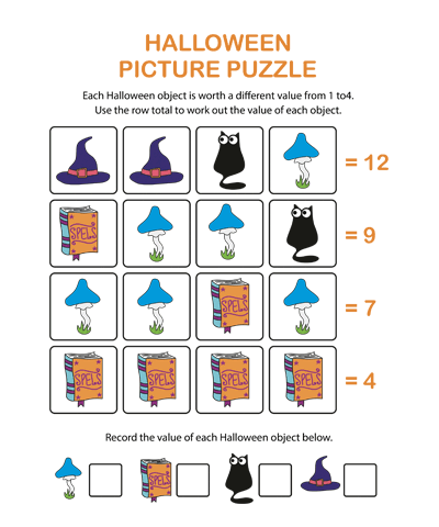 Hallooween Counting Puzzle #4