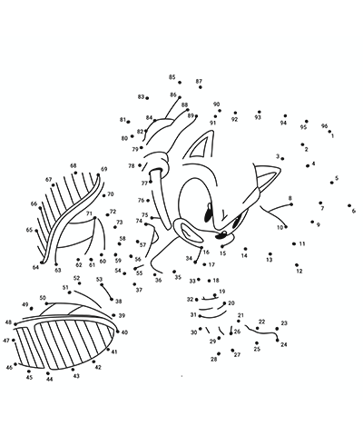Sonic the Hedgehog Dot to Dot Logical Game