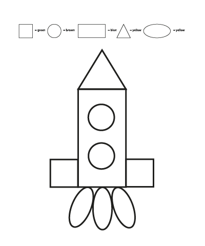 Space Rocket Shape Logic Game