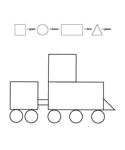 Choo-Choo Train  Shape Logic Game